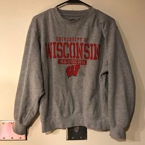 Wisconsin badgers crew neck sweatshirt